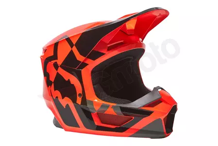 Kask motocyklowy Fox V1 Lux Fluorescent Orange S-2