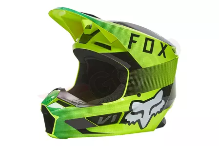 Kask motocyklowy Fox V1 RIDL Fluorescent Yellow L - 28354-130-L