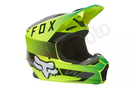 Kask motocyklowy Fox V1 RIDL Fluorescent Yellow L-3