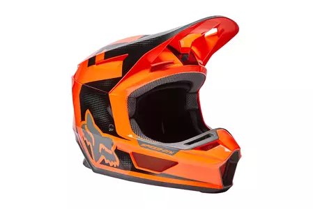 Fox V2 Dier Arancione Fluorescente S casco da moto-4