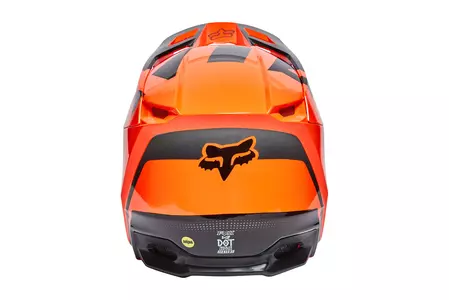 Fox V2 Dier Arancione Fluorescente S casco da moto-5