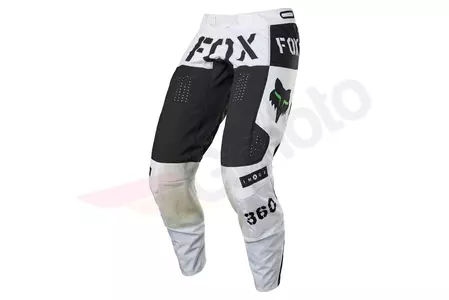 Pantaloni de motocicletă Fox 360 Nobyl negru/alb 34 - 28141-018-34