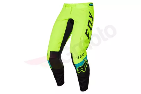 Pantaloni de motocicletă Fox Junior 360 Dier galben fluorescent Y22 Junior 360 Dier Yellow Y22 - 28181-130-Y22