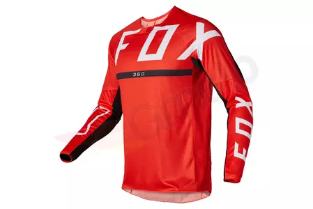 Fox 360 Merz fluorescējoši sarkana jaka ar kapuci XL-1