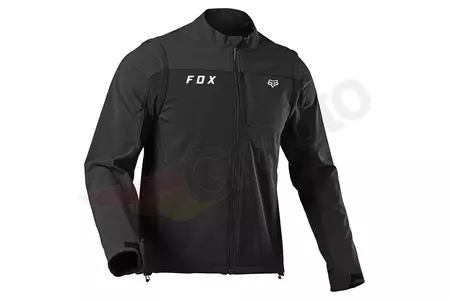 Jacheta de motociclete Fox Legion Softshell negru/argintiu L-5