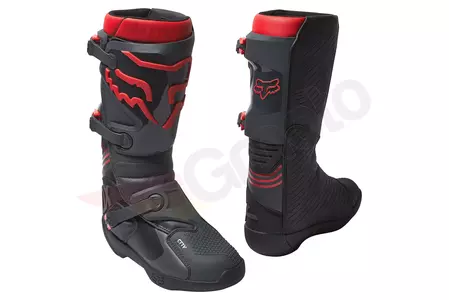 Motocyklové topánky Fox Comp Black/Red 10 - 25839-017-10