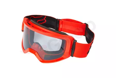 "Fox Main Stray" fluorescenciniai raudoni akiniai - skaidrūs lęšiai (1 lęšis pridedamas)-1