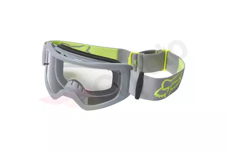 Ochelari de protecție Fox Main X Stray Steel Grey - Lentille transparente (1 lentilă inclusă) - 26471-172-OS