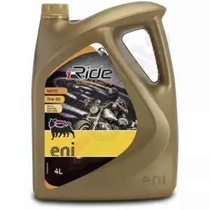 Olej silnikowy Agip Eni I-Ride Moto 15W50 półsyntetyczny 4L - AG115997