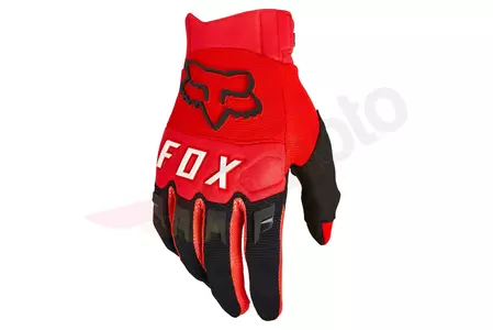 "Fox Dirtpaw" fluorescencinės raudonos motociklininko pirštinės XL-1