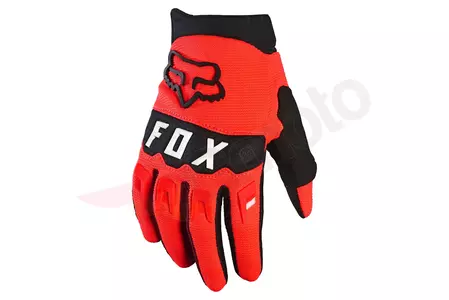 Fox Junior Dirtpaw Fluorescent Red YL Motorcykelhandskar - 25868-110-YL