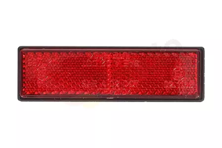 Reflektor piros téglalap alakú 100x28x6 mm