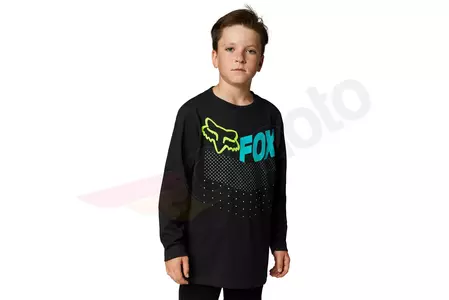 Fox Junior Trice T-shirt Lange Mouw Zwart YM - 28577-001-YM