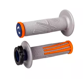 Odi Emig Pro V2 Lock-On gripy na riadidlá s adaptérmi sivo-oranžové - H36EPGO