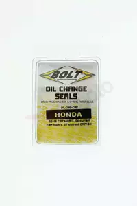 Jeu de rondelles et joints toriques pour vidange d'huile Honda CRF 150 250 450-4
