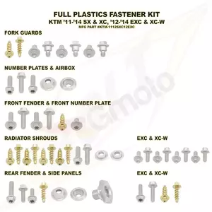 Conjunto completo de parafusos de plástico Bolt-2