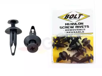 Bolt nylon monteringsstift M6 10 stk. - 2005-6SCRW