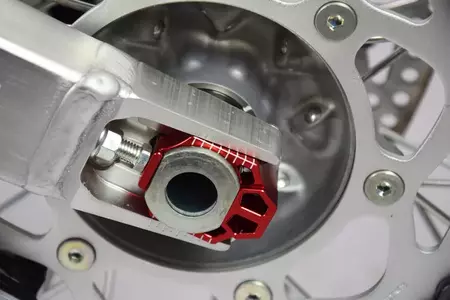 Scar tensor eje trasero aluminio rojo-2