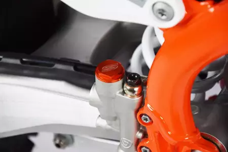 Scar Bremsflüssigkeitsbehälterdeckel orange Aluminium-2