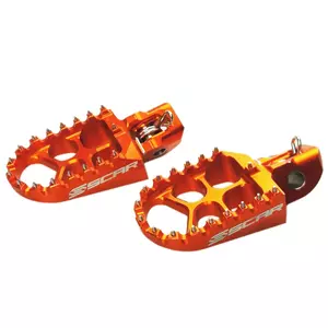 Hliníkové podnožky Scar evolution oranžové - S5511OR