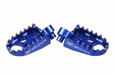 Podnóżki aluminiowe Scar Evo niebieskie - S1511B