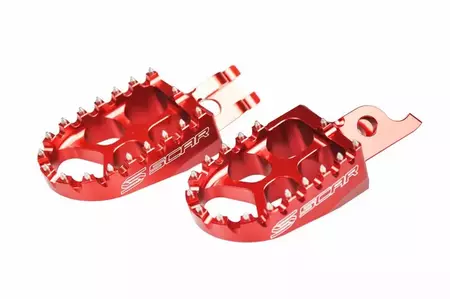 Scar evolution aluminium voetsteunen rood-2
