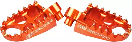 Poggiapiedi Scar evolution in alluminio arancione - S5585OR