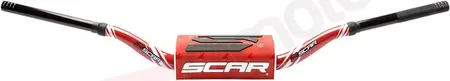 Kierownica Scar O2 czerwona, gąbka czerwona KTM SX 85 Husqvarna TC 85 - S9151RD-RD