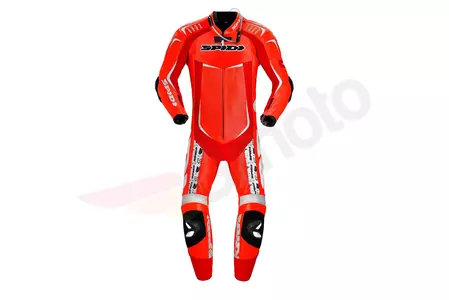 Spidi Track Wind Replica Evo costum de motocicletă din piele dintr-o singură bucată roșu 54 - Y13434854