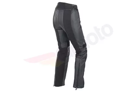 Spidi Teker Lady pantaloni da moto in pelle nero/grigio 40-2