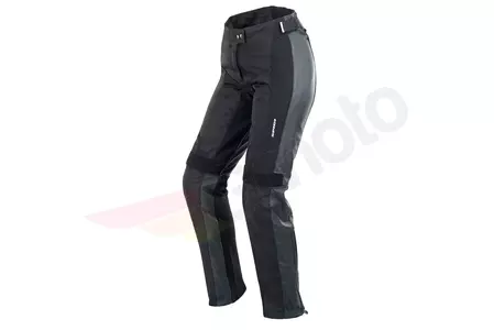 Spidi Teker Lady pantaloni da moto in pelle nero/grigio 48-1