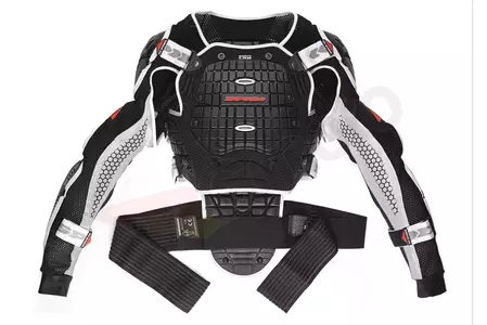 Armour borstbeschermer Spidi Warrior Jacket zwart/wit L - Z166011L