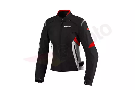 Jachetă de motocicletă din material textil pentru femei Spidi Flash Tex Lady negru-roșu XS-1