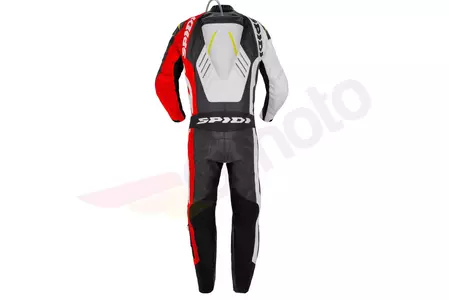 "Spidi Track Wind Pro" vientisas odinis motociklininko kostiumas juodos, baltos ir raudonos spalvų 46-3