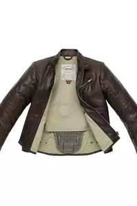 Spidi Garage chaqueta de moto de cuero marrón oscuro 46-3