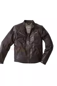 Spidi Garage mørkebrun motorcykeljakke i læder 48-1
