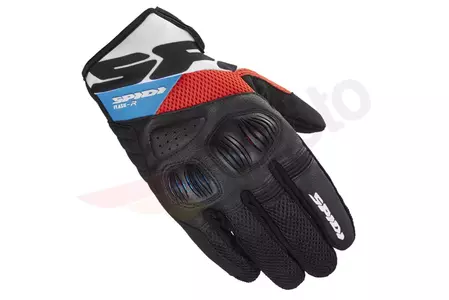 Spidi Flash-R Evo ръкавици за мотоциклет черно-червено-сини 2XL-1