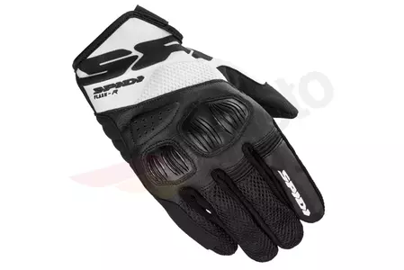 Spidi Flash-R Evo mănuși de motocicletă negru și alb M-1