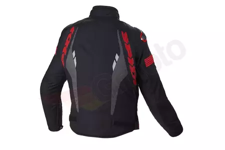 Spidi Warrior H2Out giacca da moto in tessuto nero/rosso S-2