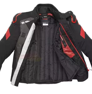 Veste moto textile Spidi Warrior H2Out noir/rouge S-3