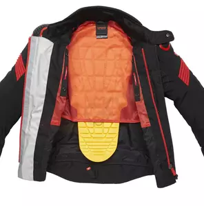 Spidi Warrior H2Out giacca da moto in tessuto nero/rosso S-4