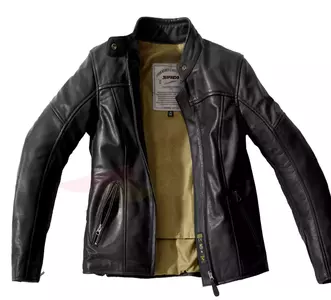Spidi Rock Lady chaqueta moto cuero mujer negro 48-2