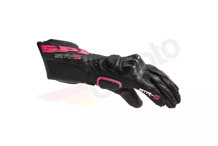 Mănuși de motocicletă Spidi STR-5 Lady negru/roz XS-2