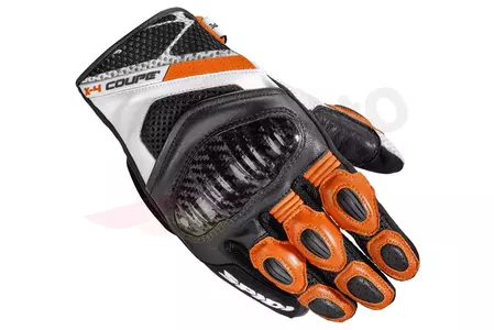 Spidi X4 Coupe rukavice na motorku černo-oranžové M-1