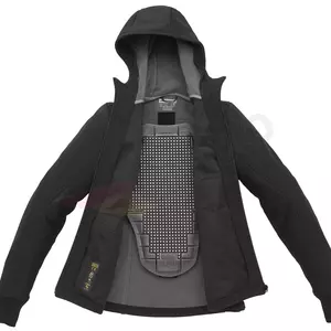 Jachetă de motocicletă din material textil pentru femei Spidi Hoodie Armour Lady negru și alb M-2