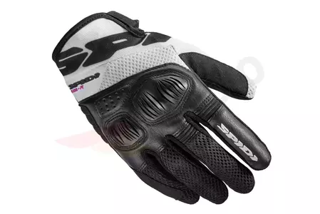 Spidi Flash-R Evo Lady mănuși de motocicletă negru și alb XS-1