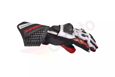 Spidi Carbo 5 ръкавици за мотоциклет черни, бели и червени M-2