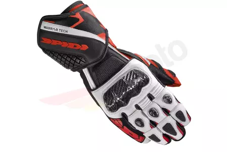 Spidi Carbo 5 ръкавици за мотоциклет черни, бели и червени L-1