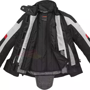 Spidi Voyager 4 Ženska tekstilna motoristička jakna, crna, siva i crvena M-3
