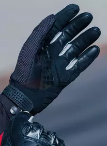 Rękawice motocyklowe Spidi G-Carbon czarno-białe M-4